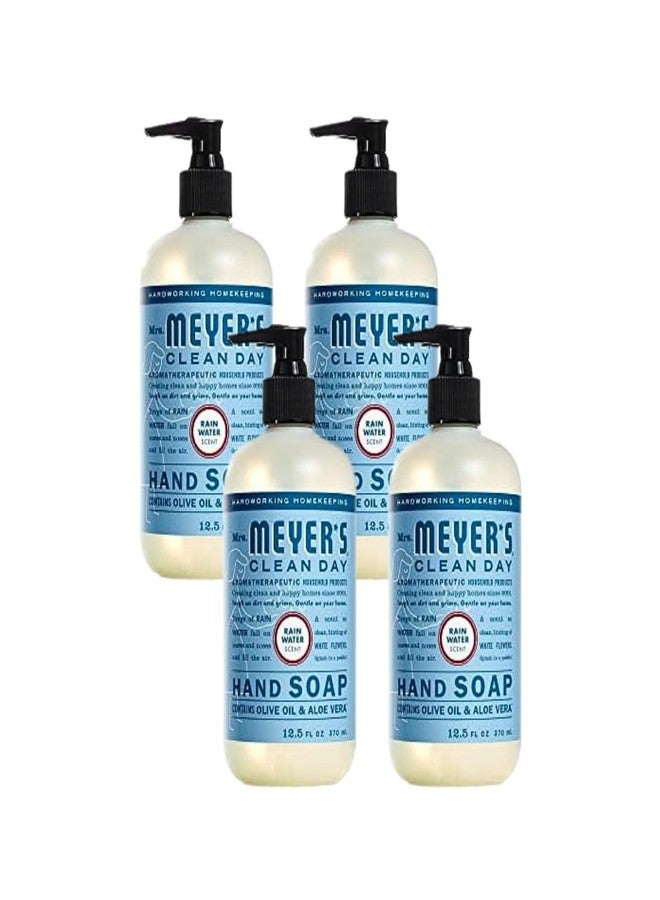 Mrs. MEYER'S Liquid Hand Soap, Rainwater, 12.5 Fl Oz (Pack of 4) - Image 1